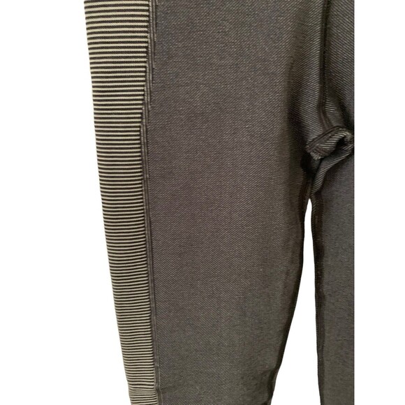 Offline By Aerie Seamless High Rise Black Gray Ribbed Leggings 7/8 Length Sz Sm - Picture 3 of 13